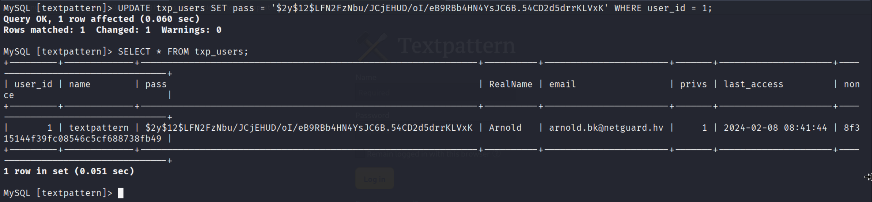 UPDATE Query